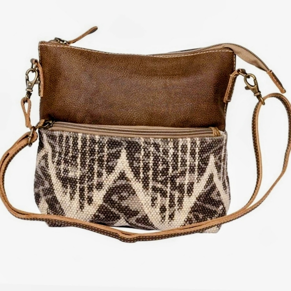 VEUC Myra Bag Brown and Cream Crossbody Beautiful Bag!!